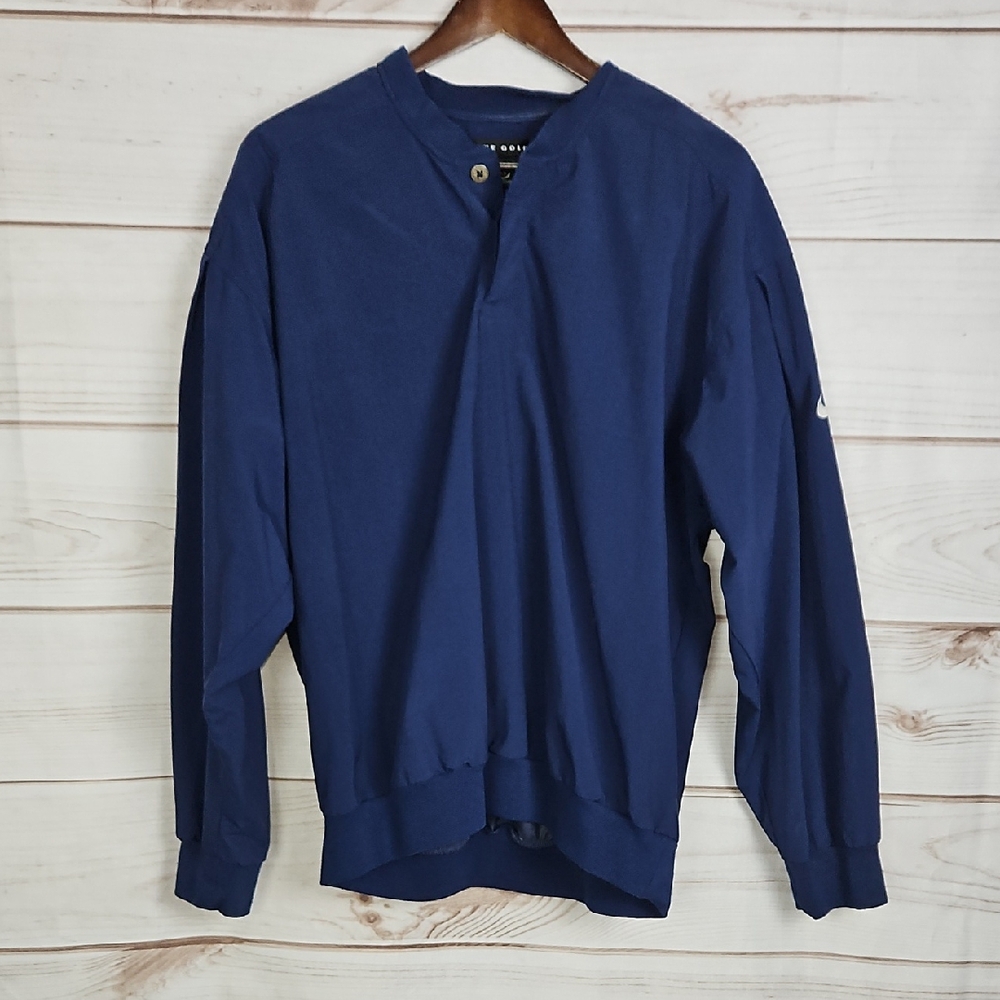 Nike Golf Navy Blue Windbreaker Jacket - Size Medium